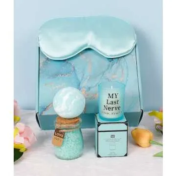 Birthday Gifts for Women Mom Christmas Gifts, Relaxing Spa Gift Basket Appreciation Gift for Her Christmas Gifts for Wife Sister Gifts Best friend Tumbler Candle Gift Set