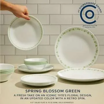 Corelle Vitrelle 18 Piece Dinnerware Set for Stylish Dining