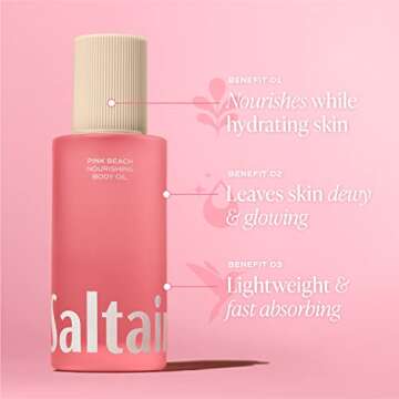 Saltair Pink Beach Body Oil Nourishing Moisturizer 2 Pack