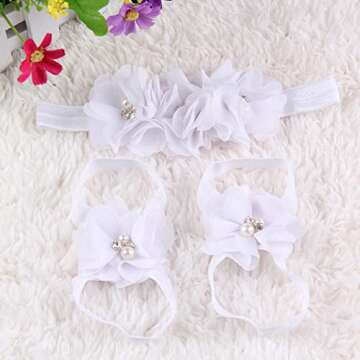 30 PCS Chiffon Flower Appliques for Crafts and Decor