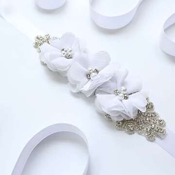 30 PCS Chiffon Flower Appliques for Crafts and Decor