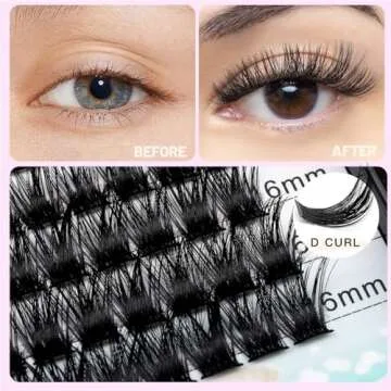 Dedila 96pcs Mixed Soft Cluster False Eyelashes