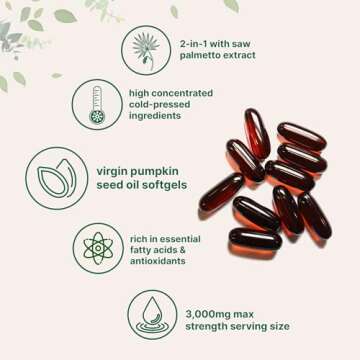 Pumpkin Seed Oil & Saw Palmetto Softgels for Health
