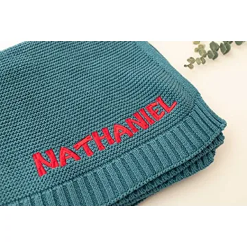 Custom Knit Baby Blanket with Name - Perfect Gift