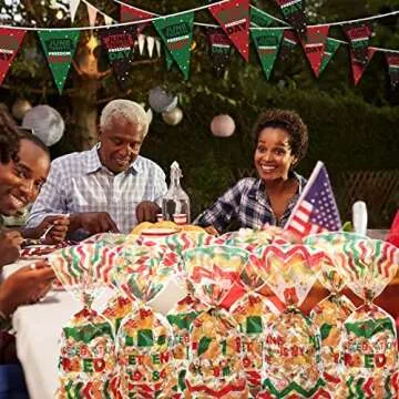 100 Juneteenth Goodie Bags for Celebration and Decoration