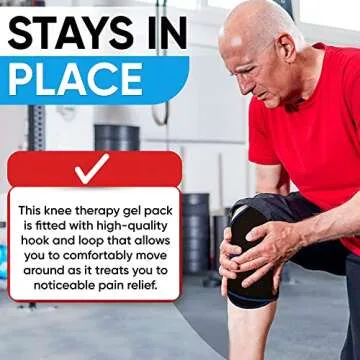 Compression Ice Pack for Knee - Cold Therapy for After Knee Surgery and Pain Relief, Inflatable Brace with Air Pump for Joints, FSA or HSA Eligible, Scroll Down to Bundle with X-tra Gel Pack