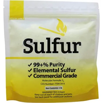 Duda Energy 1 lb Yellow Sulfur Powder - Pure Elemental for DIY & Gardening