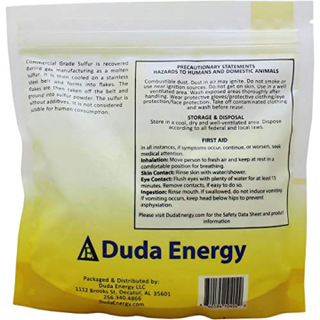 Duda Energy 1 lb Yellow Sulfur Powder for Gardens and DIY