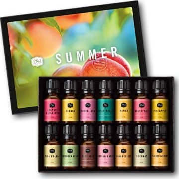 P&J Trading Fragrance Oil Summer Set - Versatile Aromatic Oils for Candles, Soap, and Diffusers