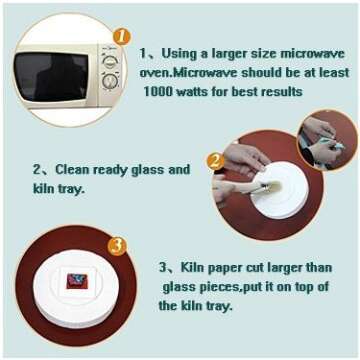 Extra Large Microwave Kiln Kit for DIY Glass Fusing 9pcs Set