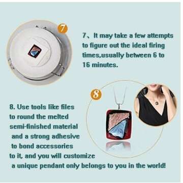 Extra Large Microwave Kiln Kit for DIY Glass Fusing 9pcs Set