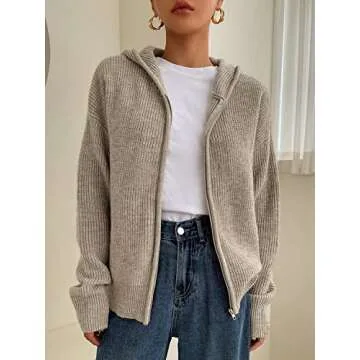 KAKIGO Long Sleeve Cropped Cardigan for Women - Stylish Comfort