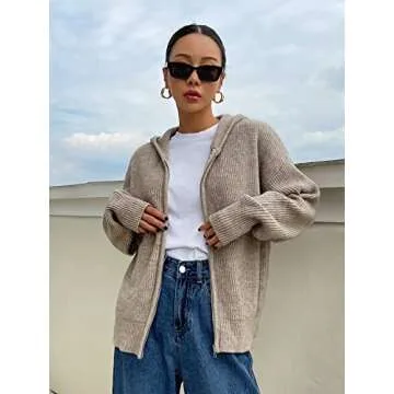 KAKIGO Long Sleeve Cropped Cardigan for Women - Stylish Comfort