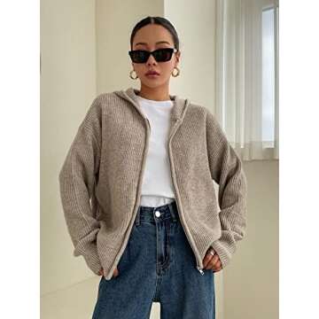 KAKIGO Long Sleeve Cropped Cardigan for Women - Stylish Comfort