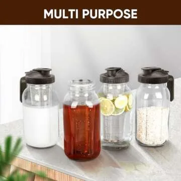 Cold Brew Coffee Maker Pitcher 64oz with Stainless Steel Filter