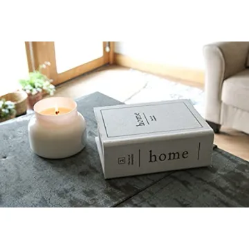Charming White Faux Book Storage Box for Stylish Home Decor