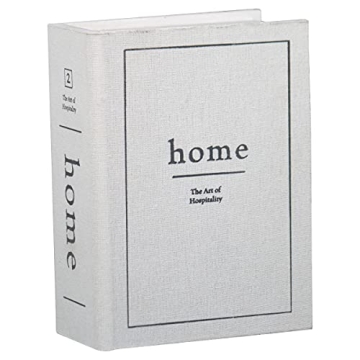 Charming White Faux Book Storage Box for Stylish Home Decor