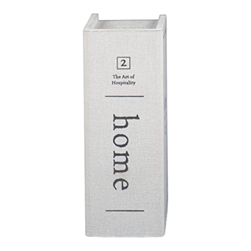 Charming White Faux Book Storage Box for Stylish Home Decor