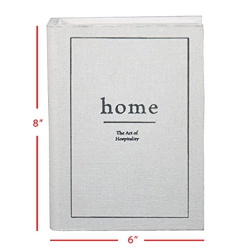 Charming White Faux Book Storage Box for Stylish Home Decor