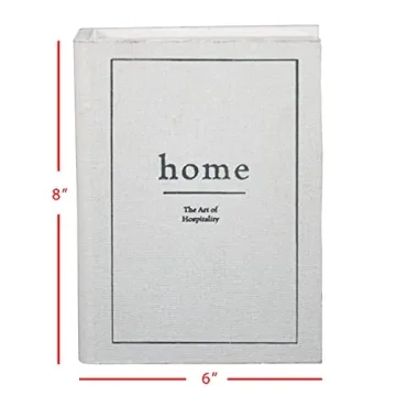 Charming White Faux Book Storage Box for Stylish Home Decor