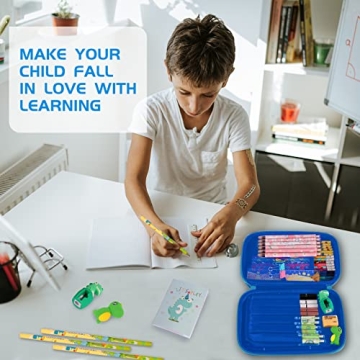 homicozy Cute Dinosaur Pencil Case Set for Kids