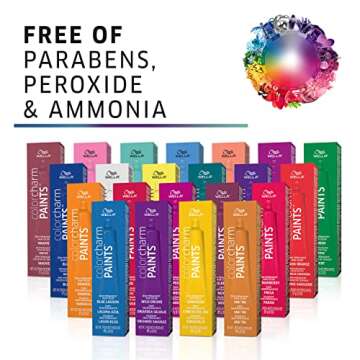 WELLA Color Charm Paints Semi-Permanent Hair Dye for Temporary Hair Color, Intermixable Shades, Coral