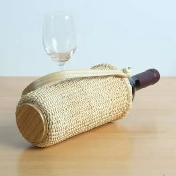 Teng Tian Basket Wine Racks Wine Basketsgift Boxes of Red Wine, Woven Rattan, China Traditional Handicrafts, Casual Stylenatural Environmental Protection