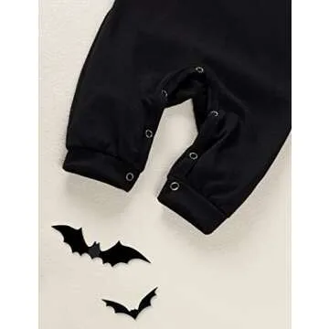 Adorable Baby Bat Costume Hooded Romper for Halloween