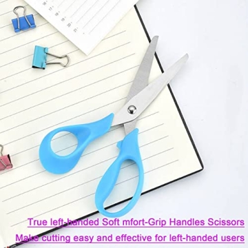 True Left-Handed Kids Scissors for Safe Crafting