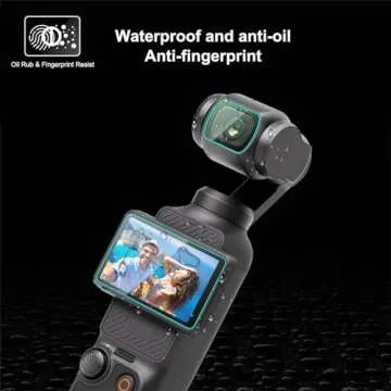 PULUZ Tempered Glass Screen Protector ( Lens Protector + Screen Protector ) for DJI Osmo Pocket 3, Electrostatic Adsorption, 2.5D round edges, 9H Hardness, 0.3mm Ultra-Thin, Touch Sensitive, Full