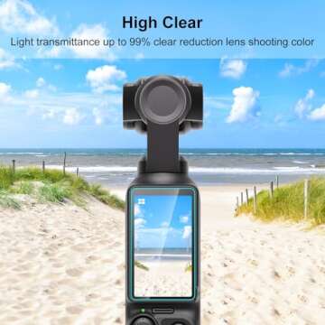 PULUZ Tempered Glass Screen Protector ( Lens Protector + Screen Protector ) for DJI Osmo Pocket 3, Electrostatic Adsorption, 2.5D round edges, 9H Hardness, 0.3mm Ultra-Thin, Touch Sensitive, Full