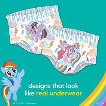 Pampers Training Pants - Easy Ups Girls & Boys - Size 4T-5T, 56 Count, My Little Pony Potty Underwear (Packaging May Vary)