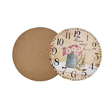 Elegant Silent Vintage Wooden Round Wall Clock for Home