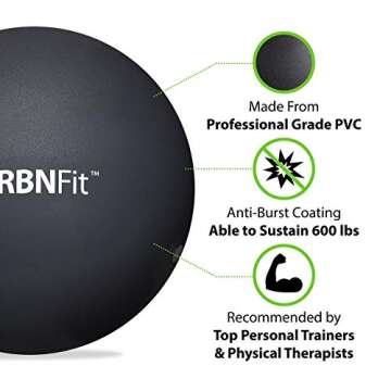 URBNFit Mini Pilates Ball for Yoga Core Stability Workouts