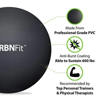 URBNFit Mini Pilates Ball for Yoga Core Stability Workouts