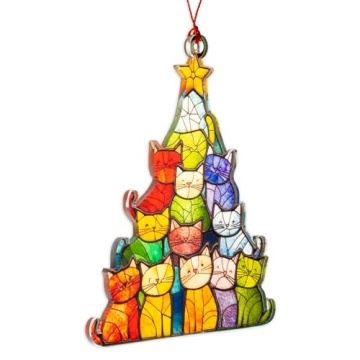 Charming Cat Ornament for Christmas Tree Gifts