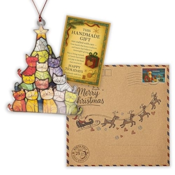 Charming Cat Ornament for Christmas Tree Gifts