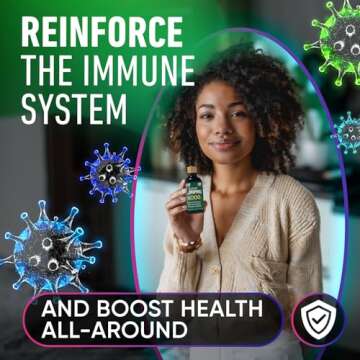 Chlorophyll Liquid Drops 6000 mg - Premium Liquid Chlorophyll Supplement - All-in-One Antioxidant for Immune Boost, Energy Increase, Digestion Support & Fast Detox - Non-GMO, Vegan