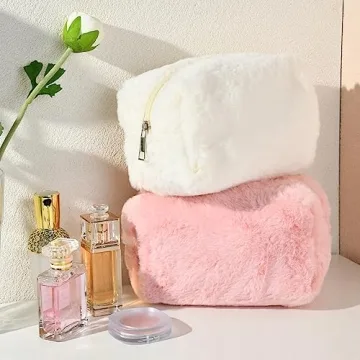 SOIDRAM Stylish 2 Pieces Makeup Bag for Travel and Organization