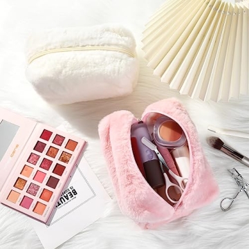 SOIDRAM Stylish 2 Pieces Makeup Bag for Travel and Organization