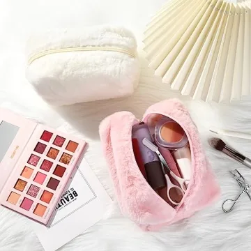 SOIDRAM Stylish 2 Pieces Makeup Bag for Travel and Organization