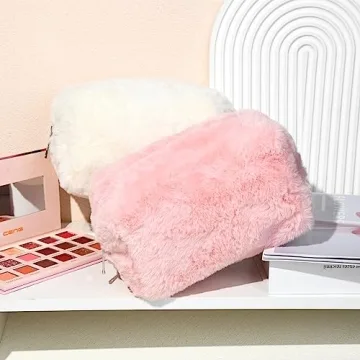 SOIDRAM Stylish 2 Pieces Makeup Bag for Travel and Organization