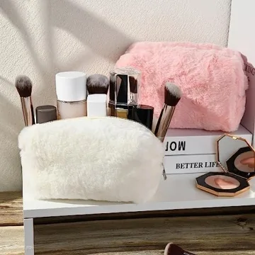 SOIDRAM Stylish 2 Pieces Makeup Bag for Travel and Organization