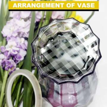 ARIFLOR 4Packs Clear Floral Tape - 1/4 inches Wide Floral Vase Tape, Clear Waterproof Floral Tape for Fresh Flower Bouquets and Flower Arrangements Crafts (0.25inch*4Packs), 0.25inch*4Pack