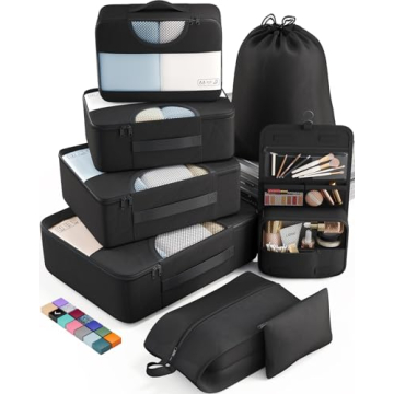 Veken 8 Set Packing Cubes - Travel Made Easy