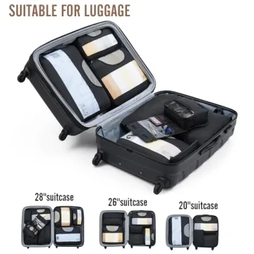 Veken 8 Set Packing Cubes - Travel Made Easy
