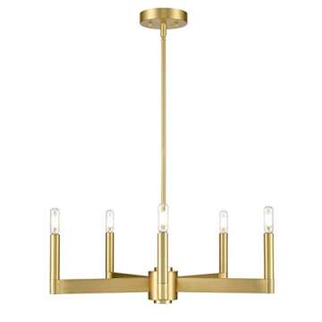 Linea di Liara Trento Chandelier with Bulbs - Modern Elegance