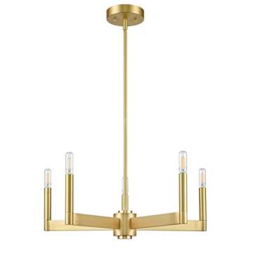 Linea di Liara Trento Chandelier with Bulbs - Modern Elegance