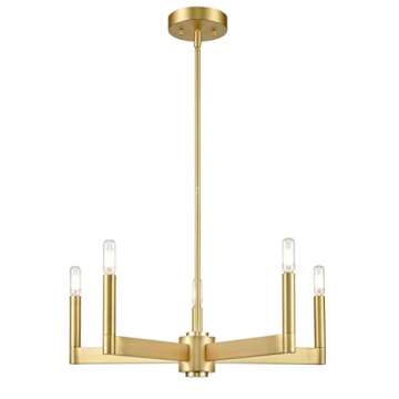 Linea di Liara Trento Chandelier with Bulbs - Modern Elegance