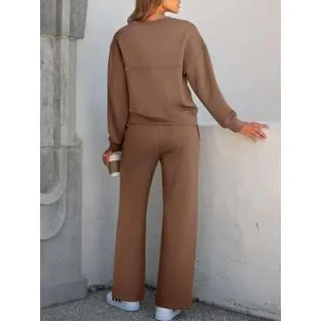 Stylish ANRABESS Women 2-Piece Sweatsuit for Comfort